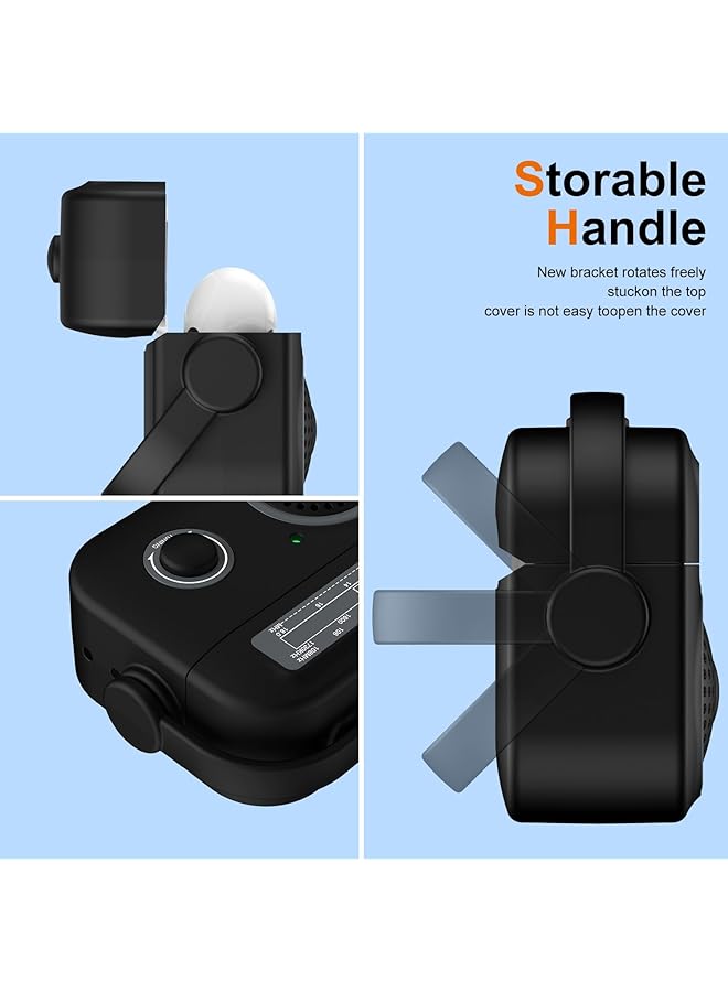 erorex Retro Radio Case Compatible With Airpods Pro 2Nd Generation Case Cover Compatible With Airpods Pro 2 Case Silicone Soft Protective Shockproof Full Protection Cover For Women Men Black - Image 3