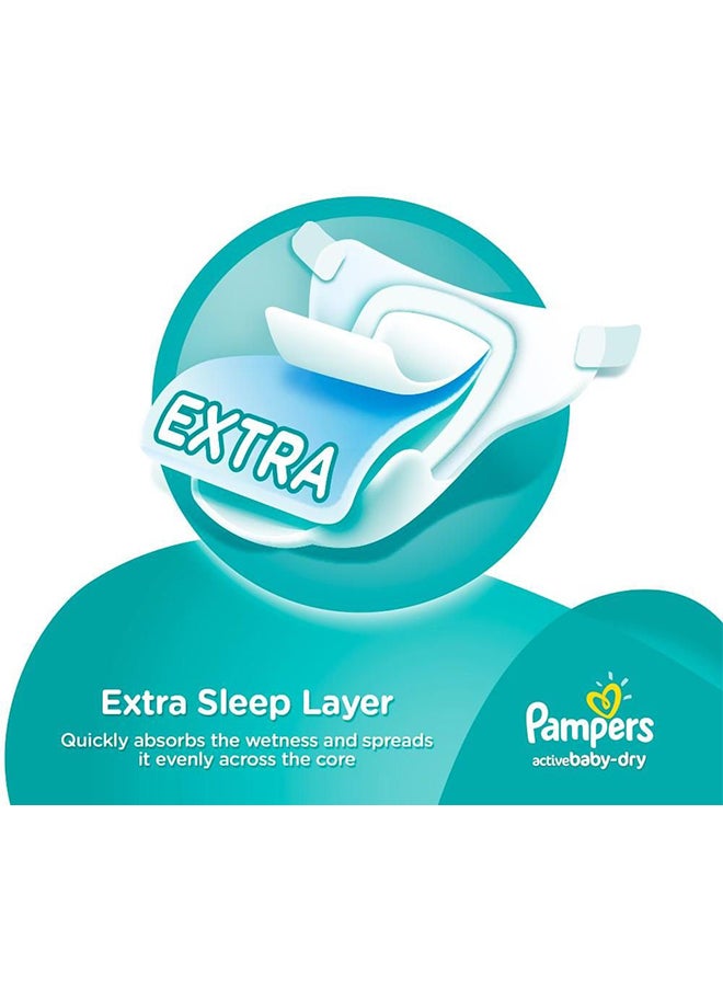 بامبرز عبوة حفاضات آكتيف-دراي، مقاس 5، جونيور، لوزن 11 - 18 كجم، عبوة اقتصادية، 38 حفاضاً - Image 3