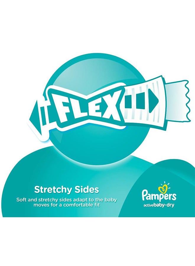 بامبرز عبوة حفاضات آكتيف-دراي، مقاس 5، جونيور، لوزن 11 - 18 كجم، عبوة اقتصادية، 38 حفاضاً - Image 4