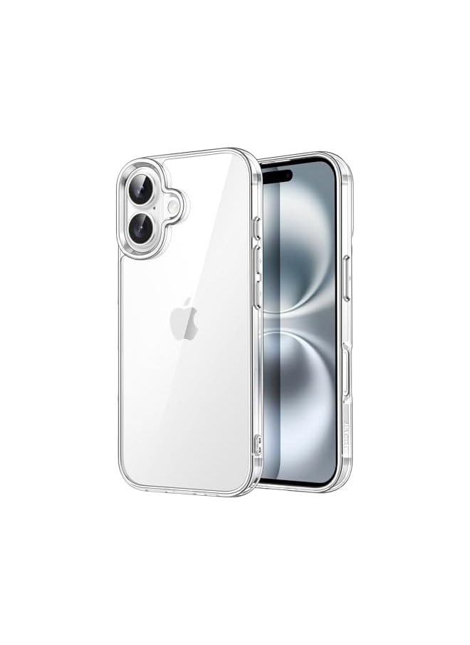 Jetech - Case for iPhone 16 Plus 6.7-Inch, Non-Yellowing Shockproof Phone Bumper Cover, Anti-Scratch Clear Back (Clear) - Image 1