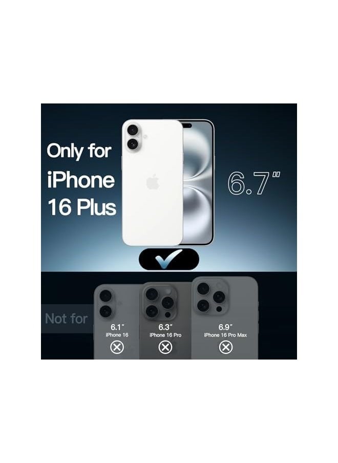 Jetech - Case for iPhone 16 Plus 6.7-Inch, Non-Yellowing Shockproof Phone Bumper Cover, Anti-Scratch Clear Back (Clear) - Image 1