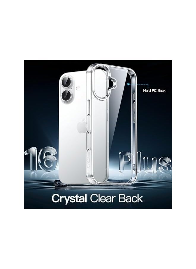 Jetech - Case for iPhone 16 Plus 6.7-Inch, Non-Yellowing Shockproof Phone Bumper Cover, Anti-Scratch Clear Back (Clear) - Image 1