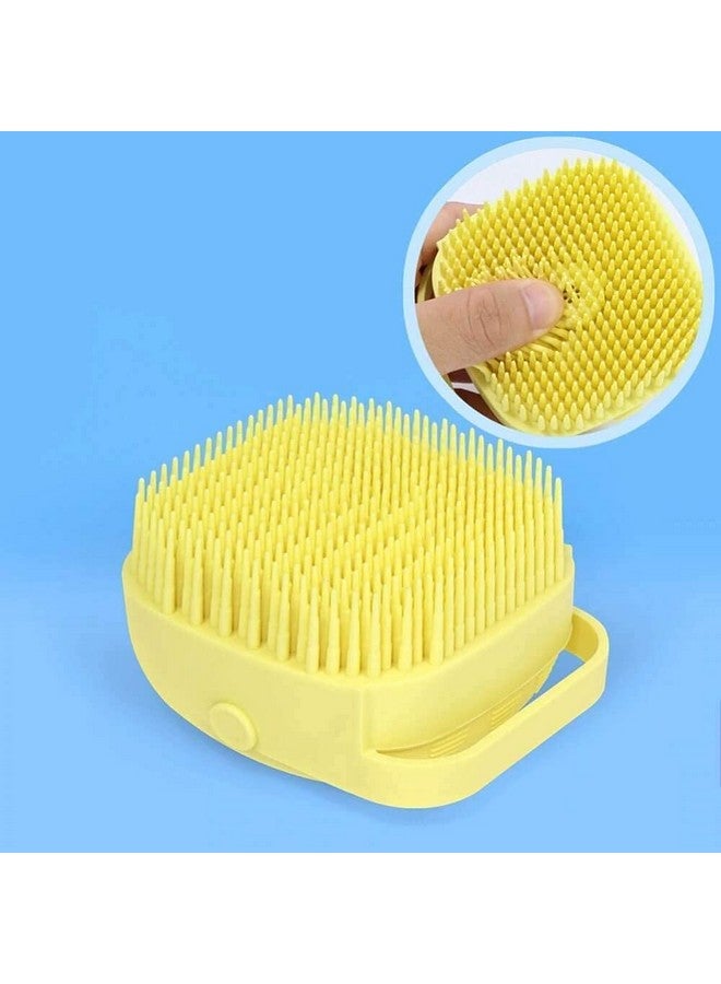 Bhuma Body Scrubber with Soap Dispenser for Shower, 1 Pack Silicone Exfoliating Brushes, Soft Body Exfoliator, Bath Loofah for Babies, Kids, Women, Men and Pets, (assorted color) - Image 2