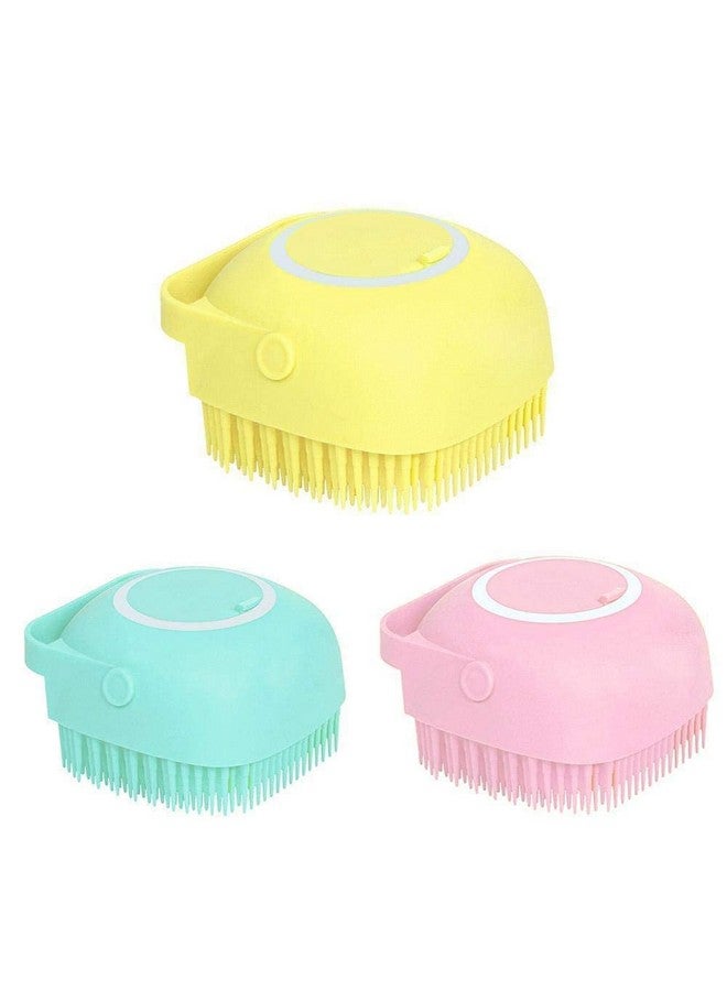 Bhuma Body Scrubber with Soap Dispenser for Shower, 1 Pack Silicone Exfoliating Brushes, Soft Body Exfoliator, Bath Loofah for Babies, Kids, Women, Men and Pets, (assorted color) - Image 1
