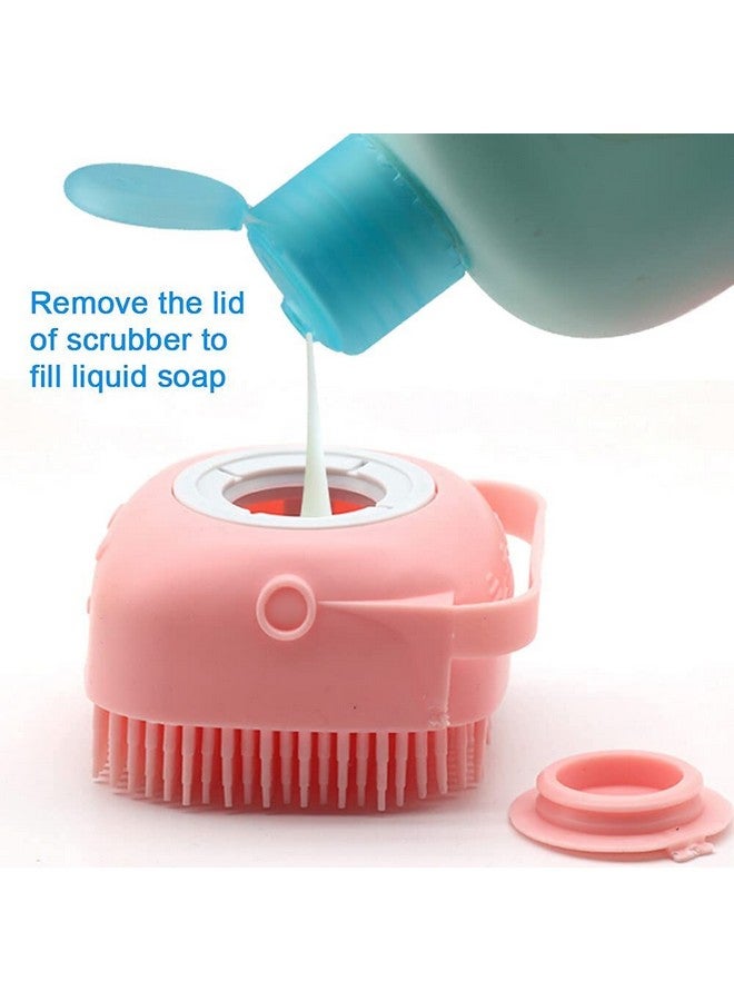 Bhuma Body Scrubber with Soap Dispenser for Shower, 1 Pack Silicone Exfoliating Brushes, Soft Body Exfoliator, Bath Loofah for Babies, Kids, Women, Men and Pets, (assorted color) - Image 4