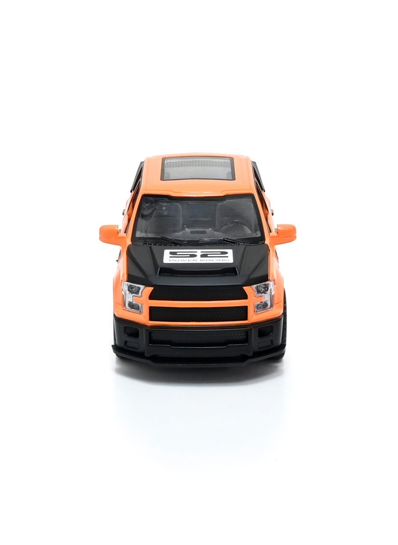 Toyland - 1/22 Scale Simulation Alloy Track Sports Miniature Model Diecast Metal Pull Back Action Car Toy with Light Sound and Openable Doors Hood Trunk - Image 1