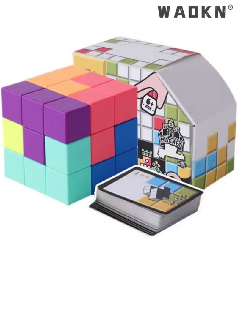 WAOKN New Magnetic Rubik Cube Building Block Toy Variant Shape Assembles Variety of Shapes As You Like 