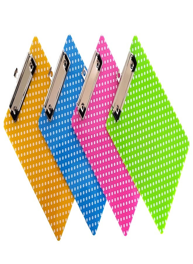 Dondor Kids Mini Multicolored Clipboards, by Dondor (9" x 6", 4 Pack - Polka Dot) - Image 2