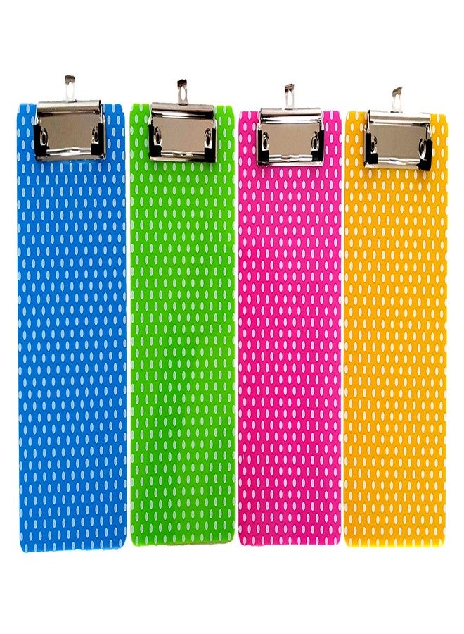 Dondor Kids Mini Multicolored Clipboards, by Dondor (9" x 6", 4 Pack - Polka Dot) - Image 3