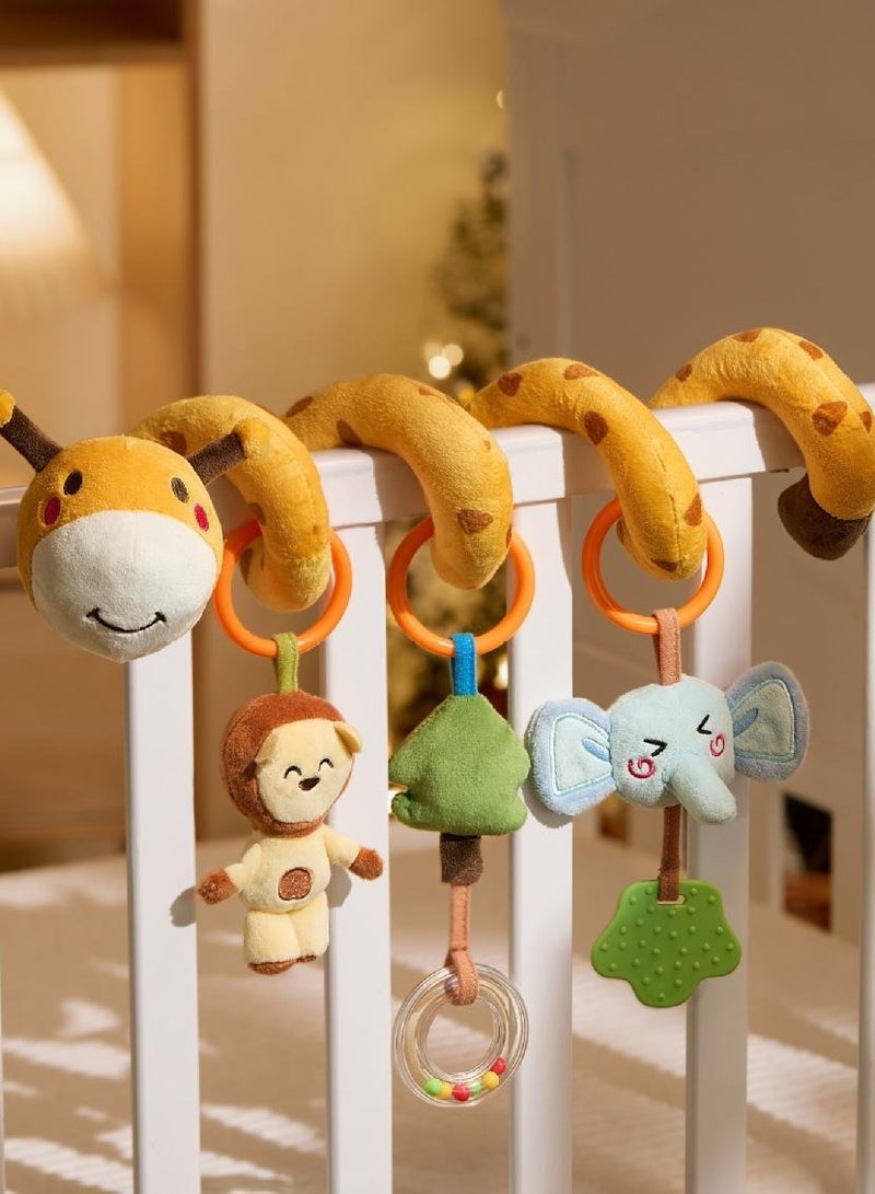 TUMAMA KIDS Spiral Car Seat Stroller Activity Toy Giraffe Textured Play Activity Toy For Sensory Exploration And Engagement - Image 4