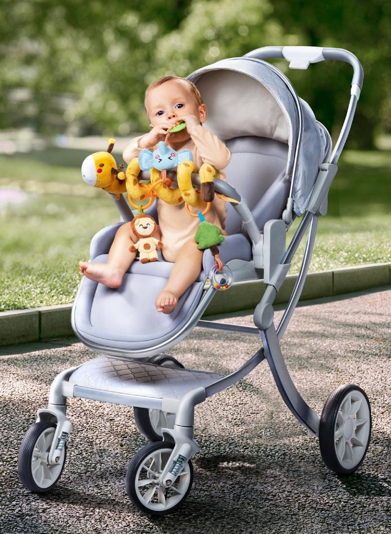 TUMAMA KIDS Spiral Car Seat Stroller Activity Toy Giraffe Textured Play Activity Toy For Sensory Exploration And Engagement - Image 3