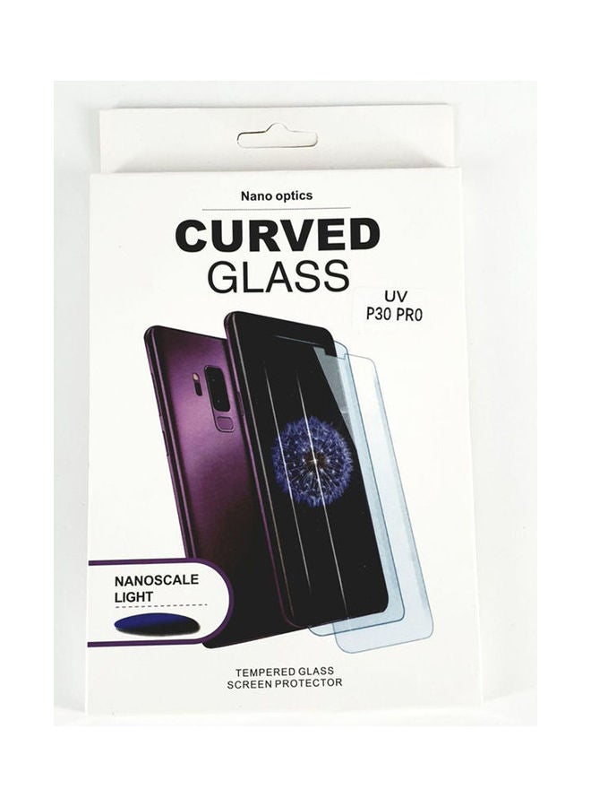 NIBEMINENT Glass Screen Protector With Nano Liquid And Uv Device For Mobile Huawei P30 Pro From Clear 