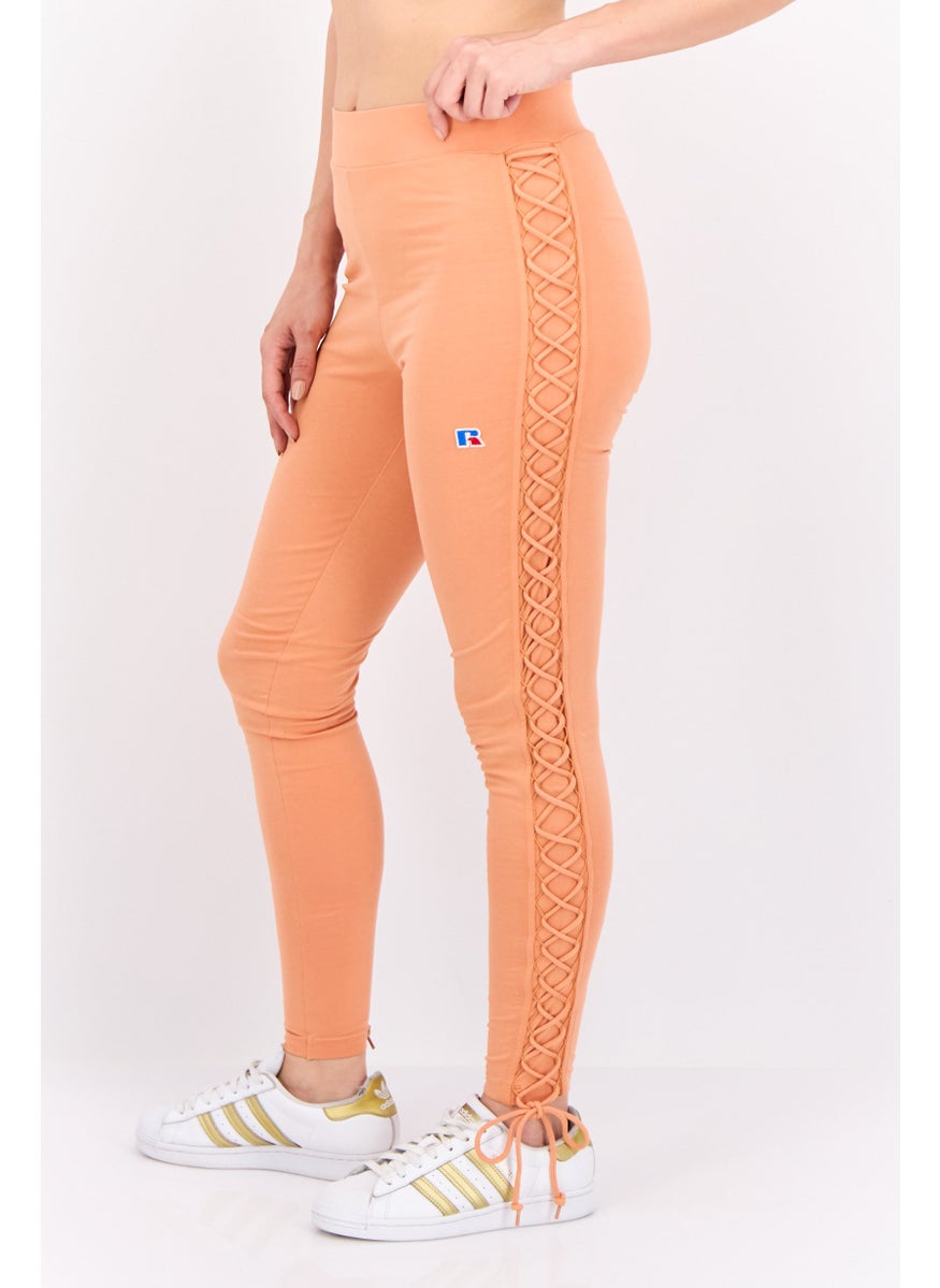 Russell Athletic Women Sportswear Fit Training Leggings, Orange  - Image 2