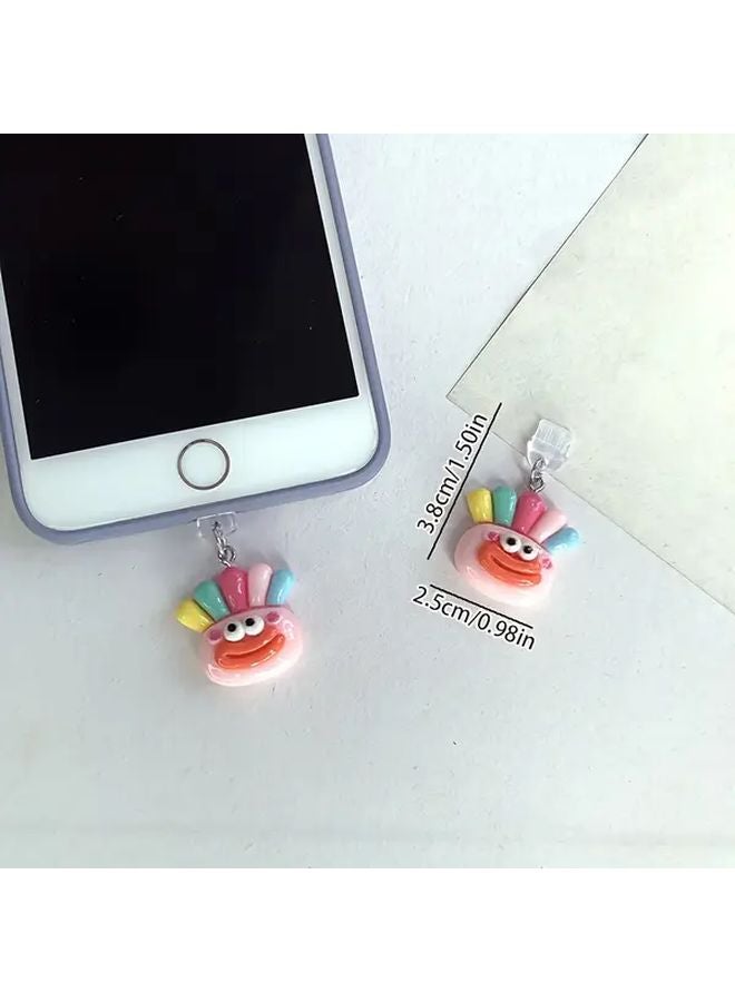 Funny Sausage Mouth Phone Dust Plug With Rope For Type C Charging Port Anti Loss Charm - Image 3