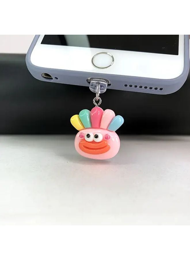 Funny Sausage Mouth Phone Dust Plug With Rope For Type C Charging Port Anti Loss Charm - Image 1