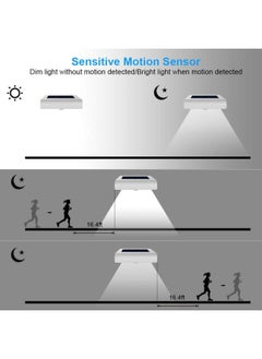 InnoGear Solar Lights Outdoor 24 LEDs Solar Motion Lights Outdoor Waterproof Solar Powered Wall Sconces Motion Sensor Outdoor Lights Solar Flood Light for Yard Porch Patio Pack of 4  - Image 5