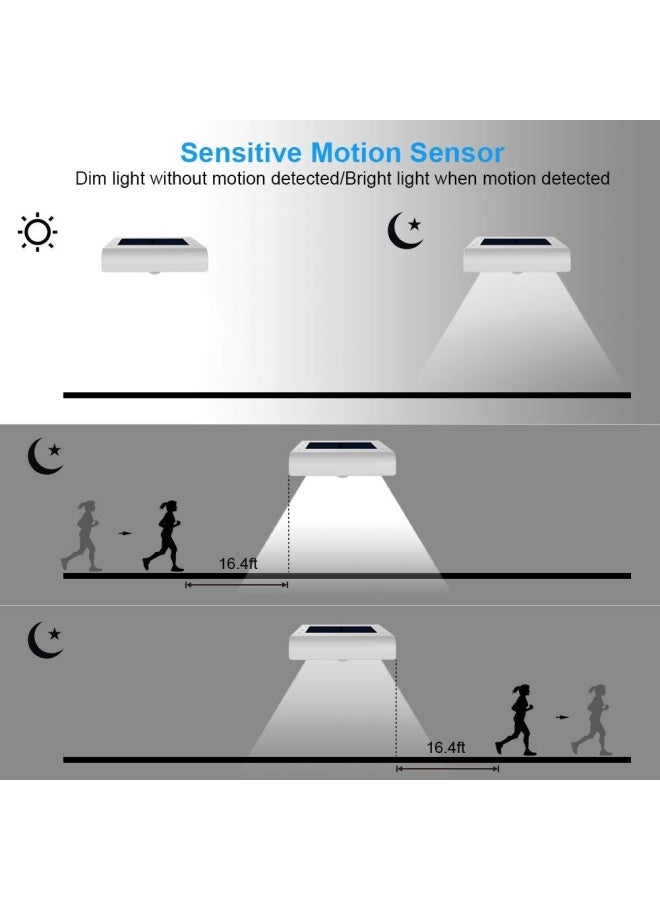 InnoGear Solar Lights Outdoor 24 LEDs Solar Motion Lights Outdoor Waterproof Solar Powered Wall Sconces Motion Sensor Outdoor Lights Solar Flood Light for Yard Porch Patio Pack of 4 - Image 5
