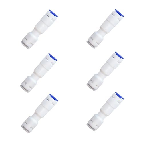 ESHIONG 1/4" Push to Connect One Way Check Valve for Reverse Osmosis Water Filter,NSF Certified Plastic Quick Connect RO Fittings (6 pcs) - Image 1