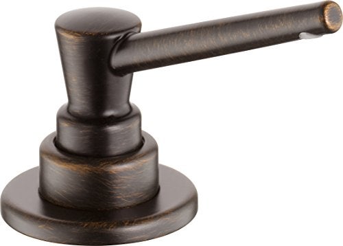 Delta Faucet Pump Soap/ Lotion Dispenser Oil Rubbed Bronze, Countertop Soap Dispenser, Top Fill Deck Mount Soap Dispenser, Venetian Bronze RP1001RB - Image 5