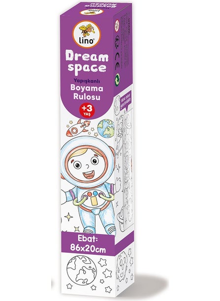 Lino Adhesive Painting Roll Dream Space 86X20 cm  - Image 1