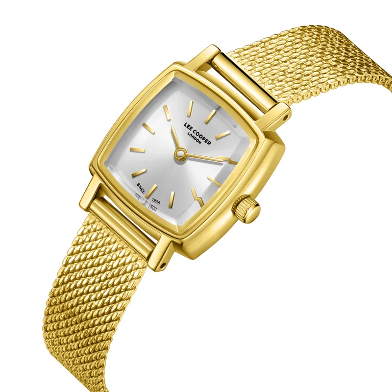 لي كوبر Women's Mesh Analog Watch LC08280.130 - 20,8X34 mm