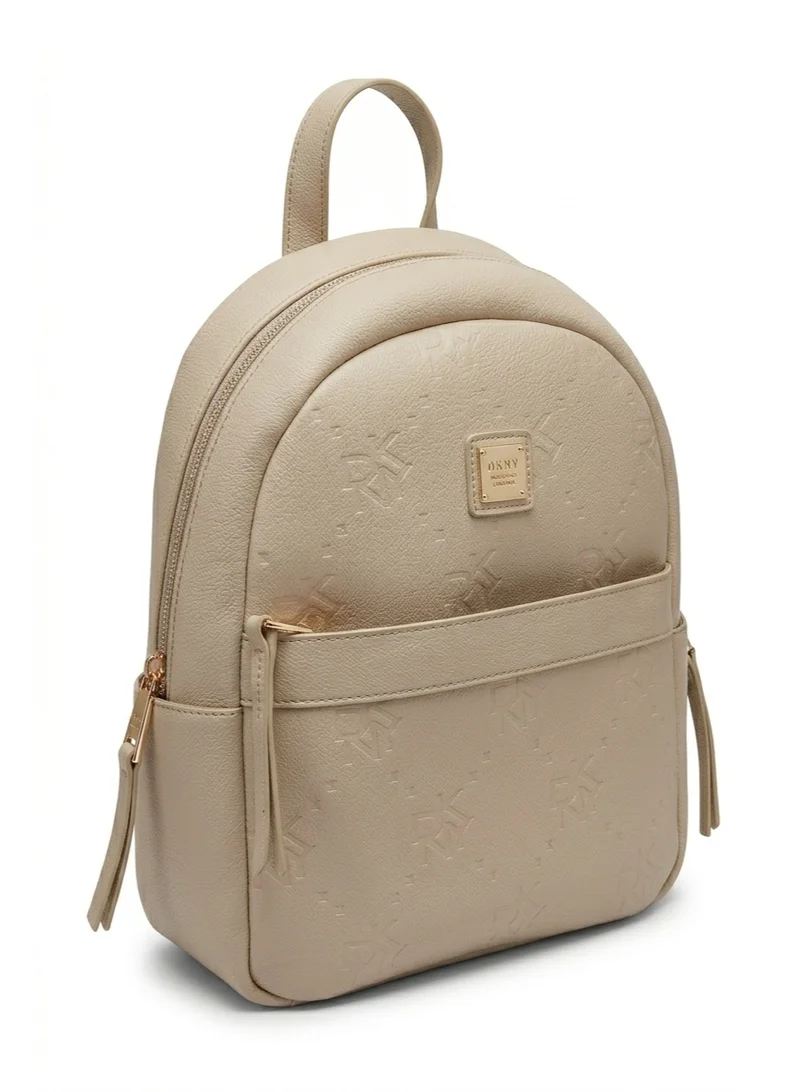 DKNY  DKNY EMBOSSED SOFTSIDE BACKPACK | COLOR TOFFEE  | Best Price UAE