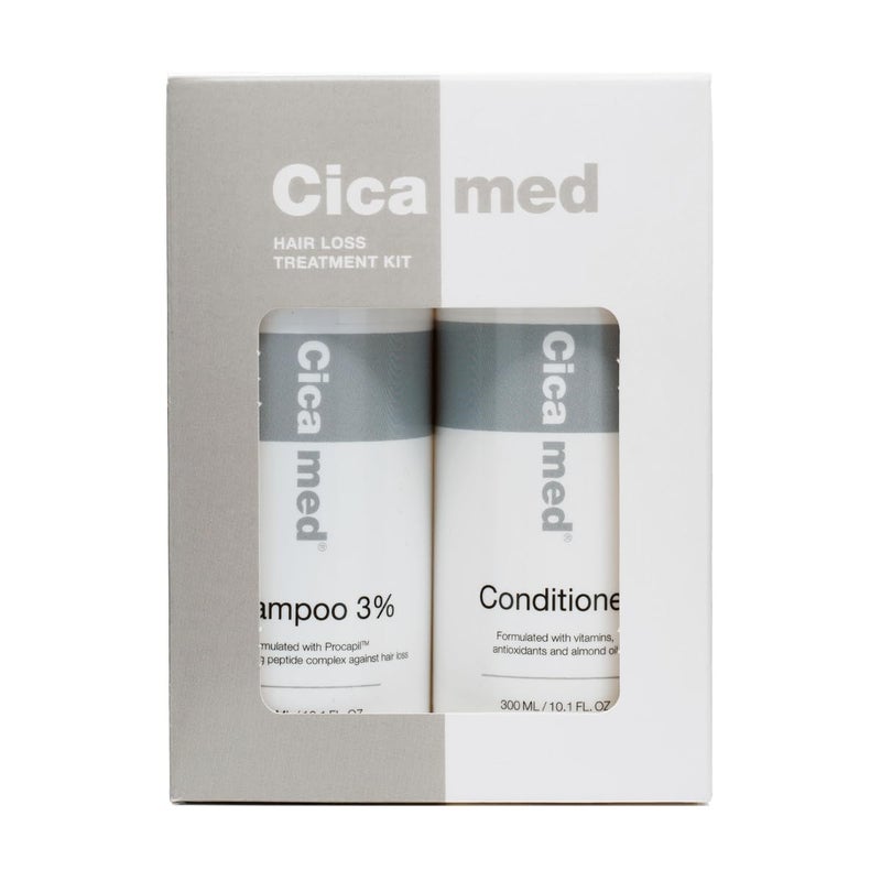 Cicamed Hair Loss Treatment Kit Shampoo Conditioner with Procapil Vitamin B5 Wheat Protein for Stronger Healthier Hair Silicone Sulfate Free