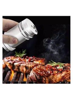 Generic Salt and Pepper Shakers Set with Adjustable Pour Holes, Stainless Steel - 2 Pieces  - Image 3