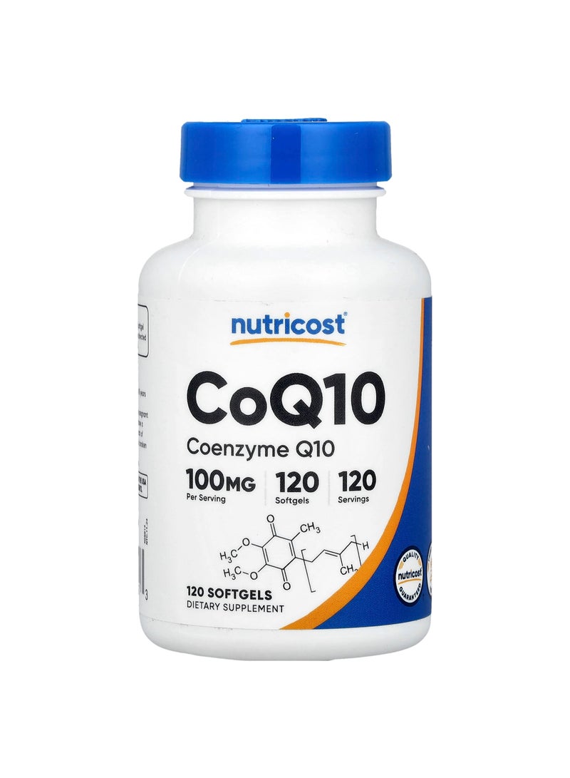 Nutricost CoQ10, 100 mg, 120 Softgels