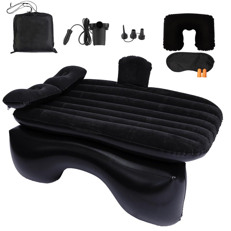 Onirii Inflatable Car Air Mattress Back Seat Bed with Air Pump,53 "x 32.6" Portable Thickened Car Travel Camping Sleeping Air Mattress Blow Up Bed for Car Universal SUV - Image 2