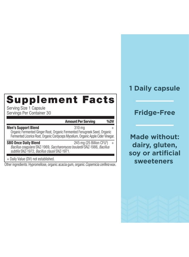 Ancient Nutrition بروبيوتيك للرجال سبو بروبيوتيك للرجال مرة واحدة يوميًا 30 حبة لدعم الهضم الصحي ووظيفة جهاز المناعة 25 مليار وحدة تشكيل مستعمرة* لكل حصة - Image 3