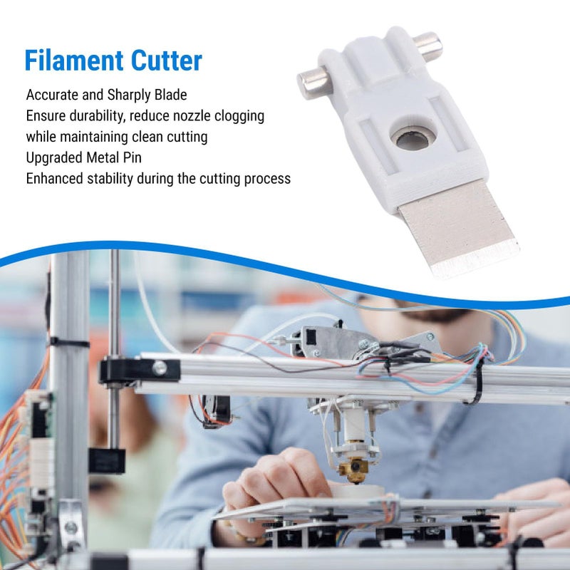 WALFRONT 3 Pieces Tool Head Cutter Scraper Alloy ABS Material Blockage Wear Unclean Cutting Solution 3D Printer Accessories Filament Cutter - Image 3