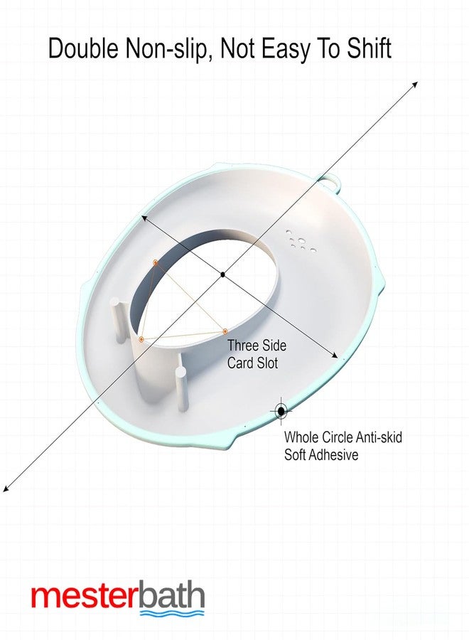 MesterBath Kids Potty Training Seat - Baby Toilet Seat Cover for Toddlers | Portable Child Potty Seat | Soft Cushioned, & Non-Slip | Universal Fit for Standard Toilets - Image 4