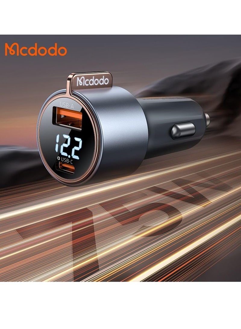 مكدودو شاحن سيارة سريع Mcdodo CC-3690 بشاشة رقمية 75 وات 1C+1A PD - Image 3