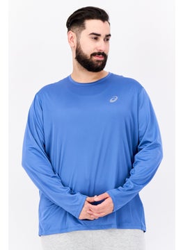 Men Sportswear Fit Brand Long Sleeves Training T-Shirt, Blue