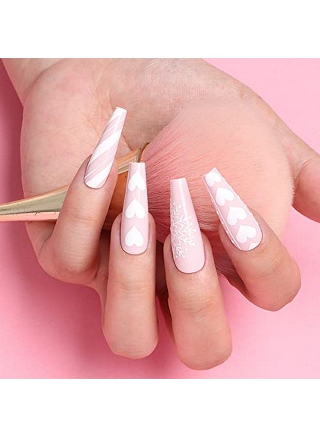 BTArtbox Coffin Nails Long Fake Nails Clear Acrylic Nails Coffin Shaped Ballerina Nails Tips Btartbox 500Pcs Full Cover False Nail Artificial Nails With Case For Nail Salons And Diy Nail Art 10 Sizes - Image 4