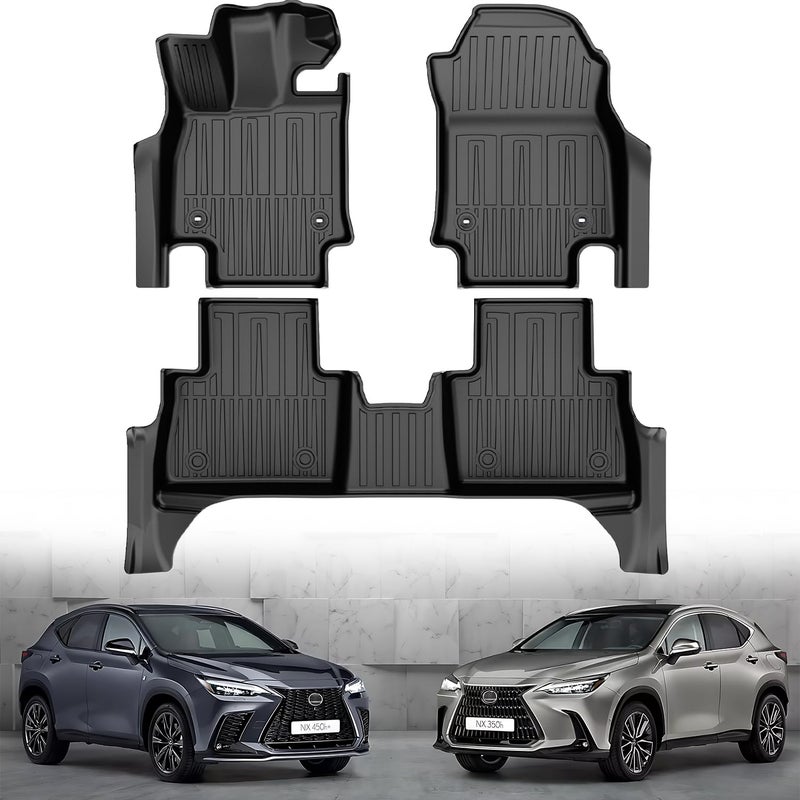 Original Floor Mats for 20222025 Lexus NX NX250 NX350 NX350h Custom Fit All Weather TPE Heavy Duty Car Mats 1st and 2nd Row for NX Accessories