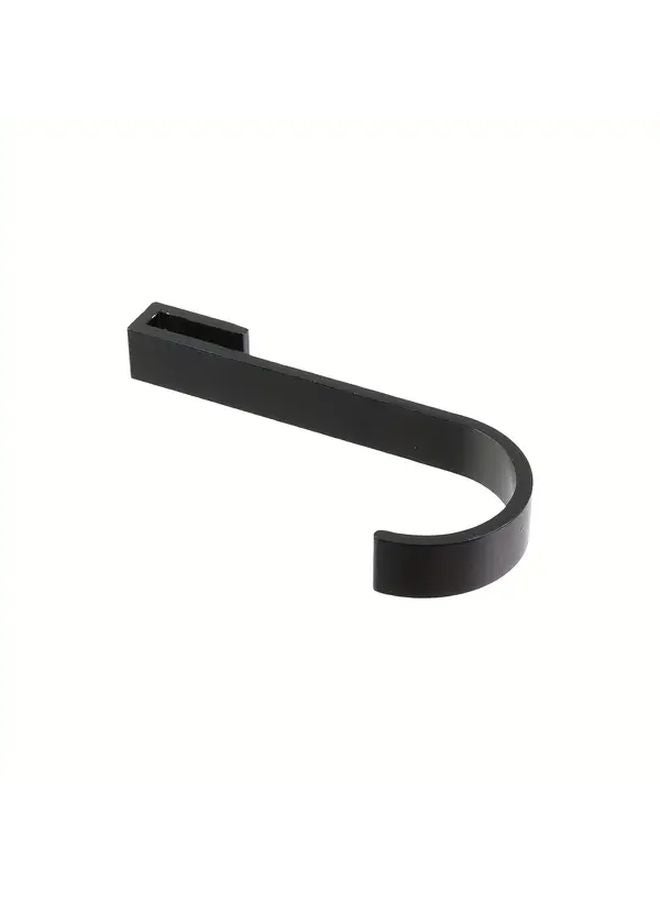 5 PCS Black Metal Clip On Shelving Hooks Screw Free Kitchen Wall Storage - Image 3