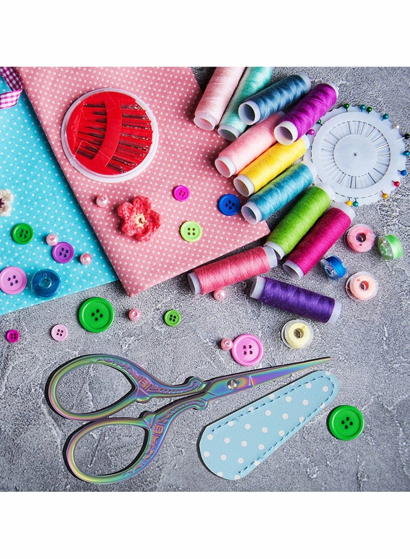 KASTWAVE Small Scissors 1 Pack Embroidery Scissors 3.6 Inch Sewing Craft Sharp Scissors for Fabric Cutting Paper Crafting Office Scissors Sewing Handicrafts Tool - Image 4