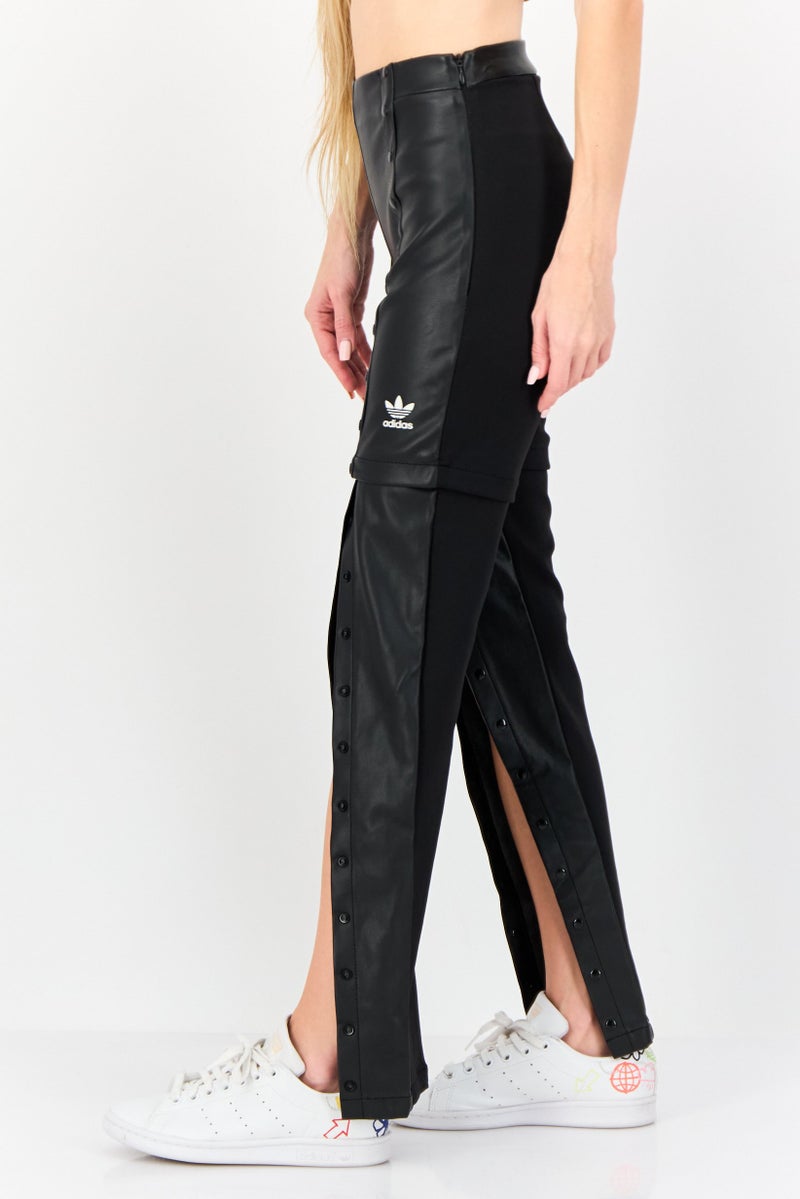 adidas Originals Women Sportswear Fit Split Hem Outdoor Tights, Black - Image 2