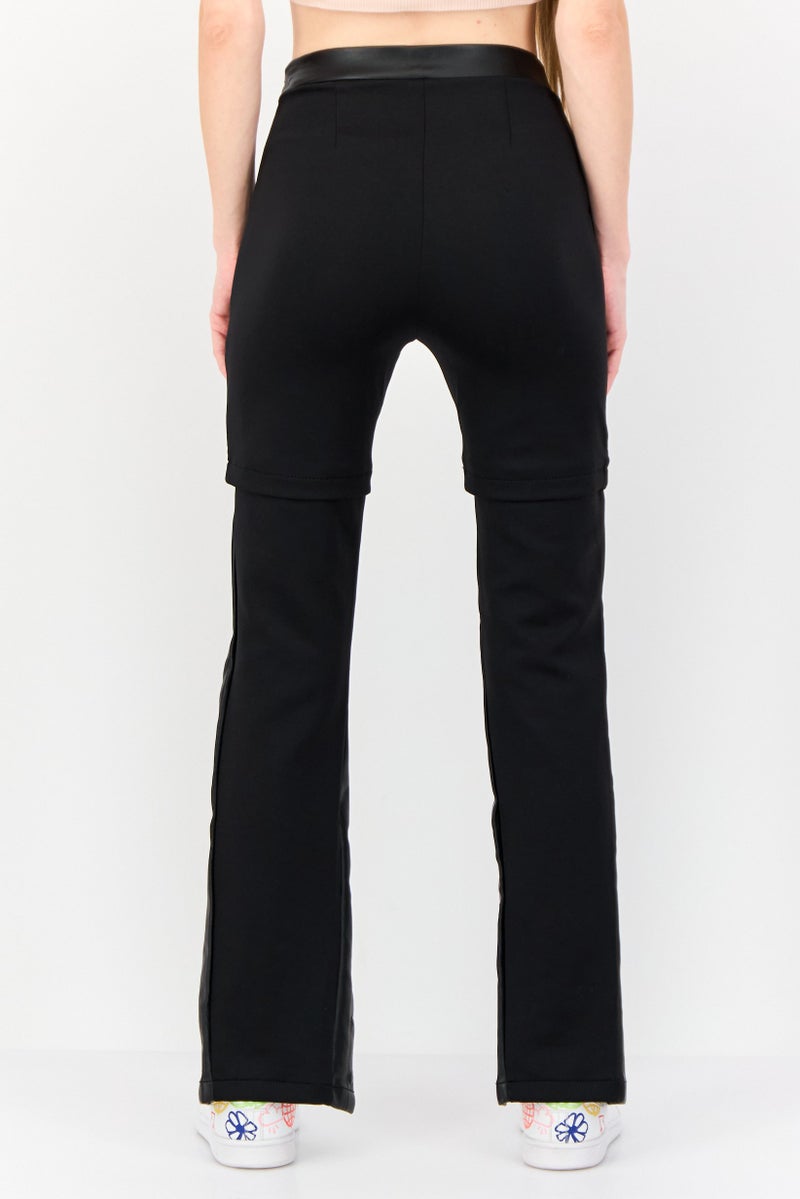 adidas Originals Women Sportswear Fit Split Hem Outdoor Tights, Black - Image 4