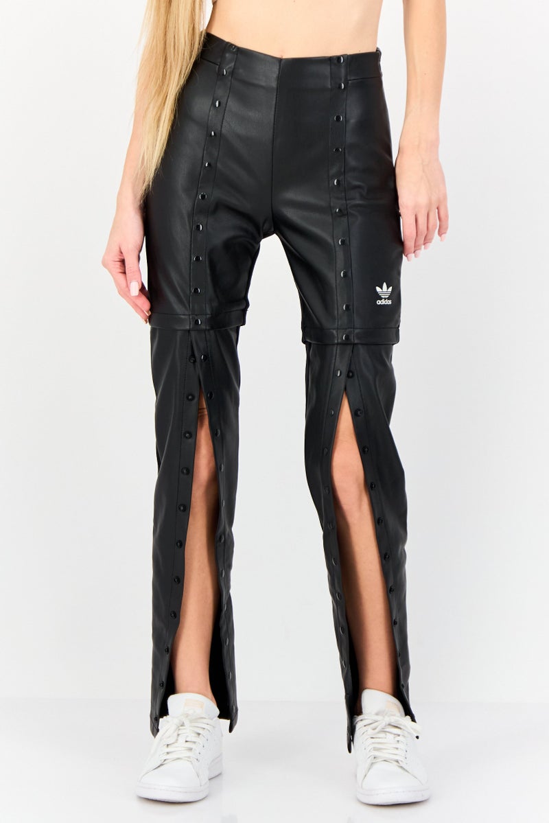 adidas Originals Women Sportswear Fit Split Hem Outdoor Tights, Black - Image 1