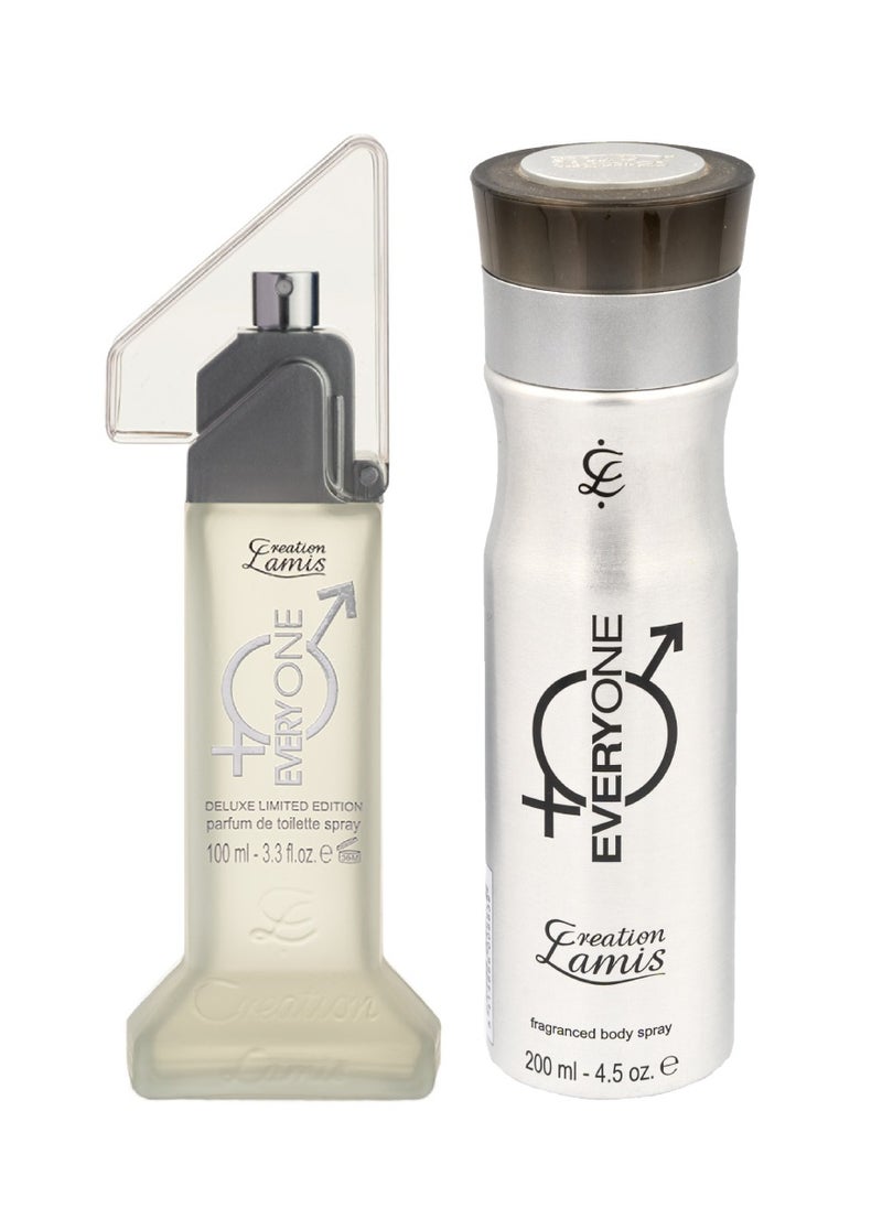 Creation Lamis Everyone 2Pcs Promo Pack Perfume de Toilette 100ml + Body Spray 200ml Unisex  - Image 3