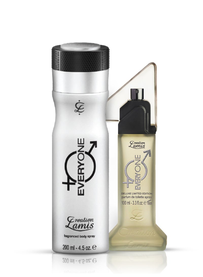 Creation Lamis Everyone 2Pcs Promo Pack Perfume de Toilette 100ml + Body Spray 200ml Unisex - Image 1