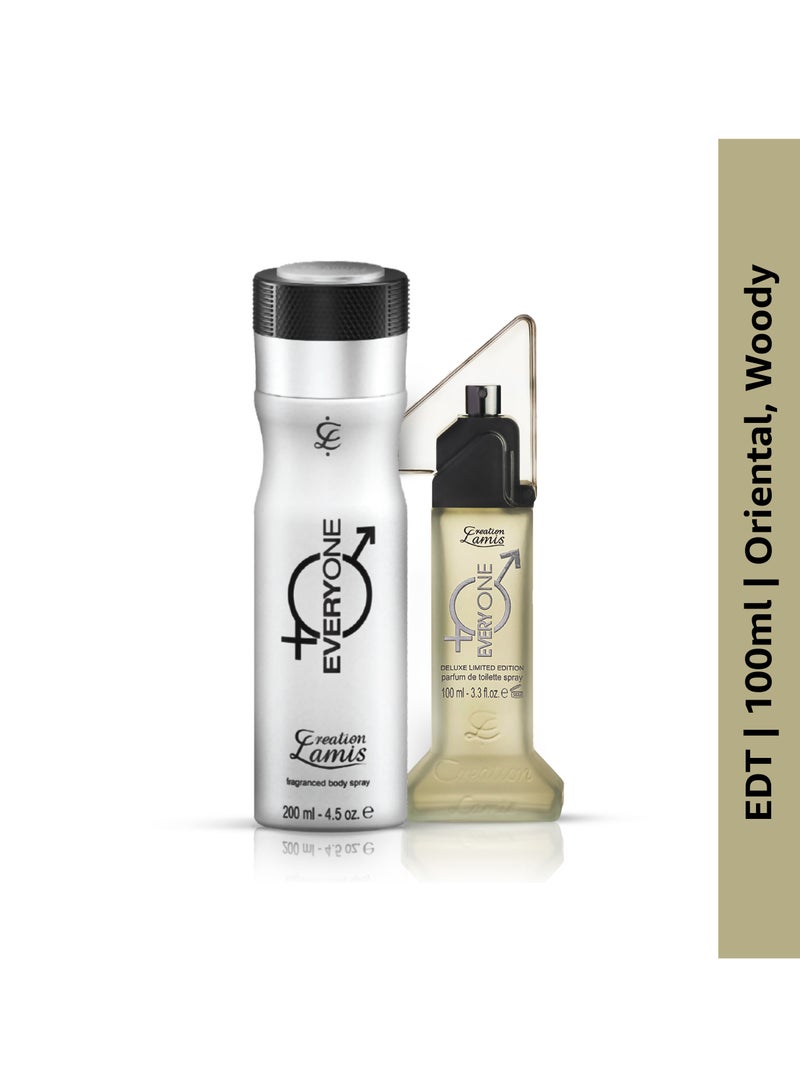 Creation Lamis Everyone 2Pcs Promo Pack Perfume de Toilette 100ml + Body Spray 200ml Unisex - Image 5