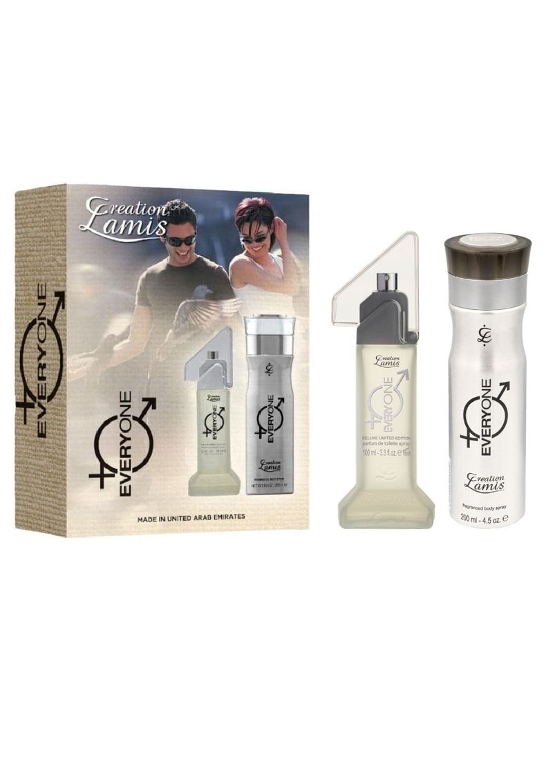كرياشن لاميس - عطر او دي تواليت ايفري وان للجنسين، عبوة ترويجية من قطعتين 100 مل مع بخاخ معطر للجسم 200 مل - Image 1