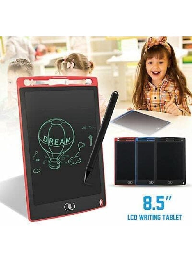 LCD Writing Pad Tablet for Kids Age 3-4-5 Years 8.5 inch Slate Portable Writting Learning Slate Erasable Electric Board with Pen( multi colors) - Image 3