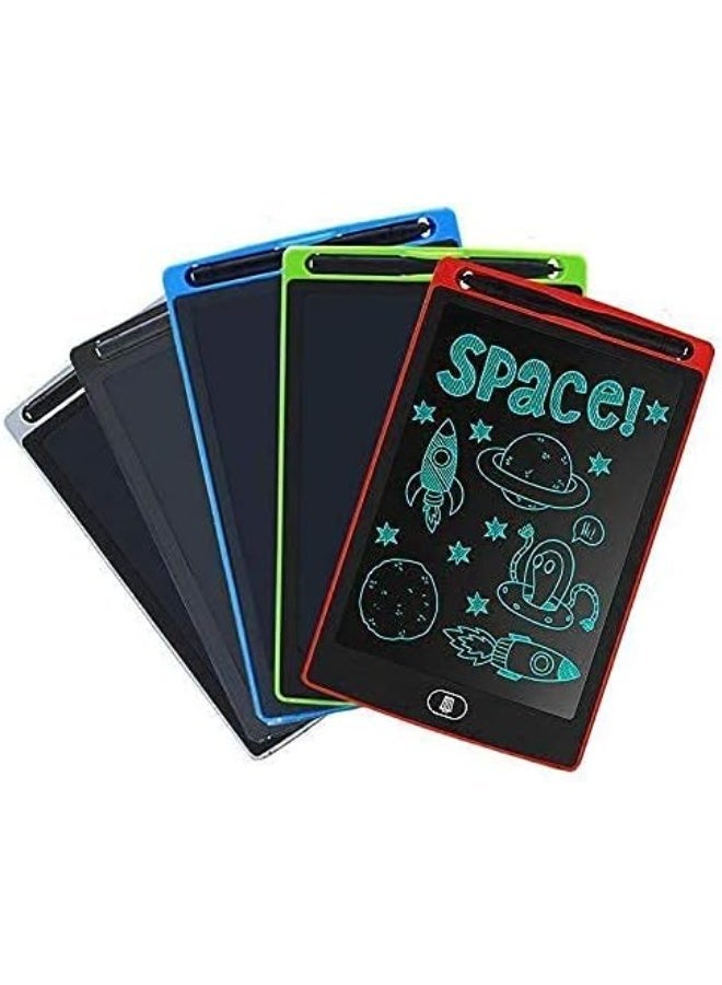 LCD Writing Pad Tablet for Kids Age 3-4-5 Years 8.5 inch Slate Portable Writting Learning Slate Erasable Electric Board with Pen( multi colors) - Image 1