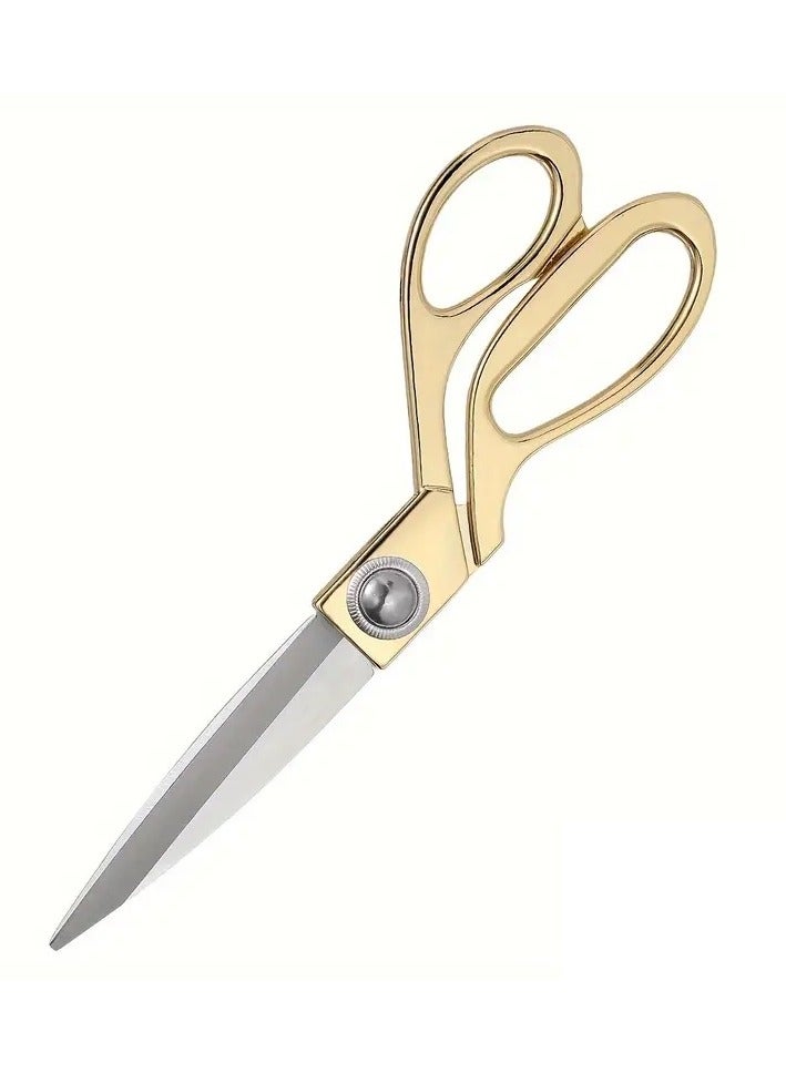 سيلكا مقص خياطة الأقمشة المحترفة بطول 20.32 سم من الفولاذ المقاوم للصدأ عالي الجودة للخياطة والتصميم والملابس ذهبي - Image 1