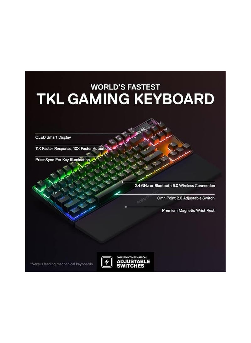 steelseries STEEL SERIES Apex Pro TKL (2023) 64865 WIRELESS GAMING KEYBOARD BLACK - Image 4